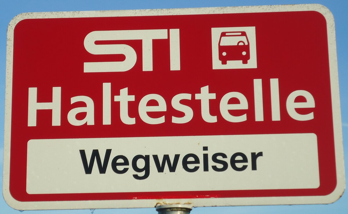 (136'795) - STI-Haltestellenschild - Lngenbhl, Wegweiser - am 22. November 2011
