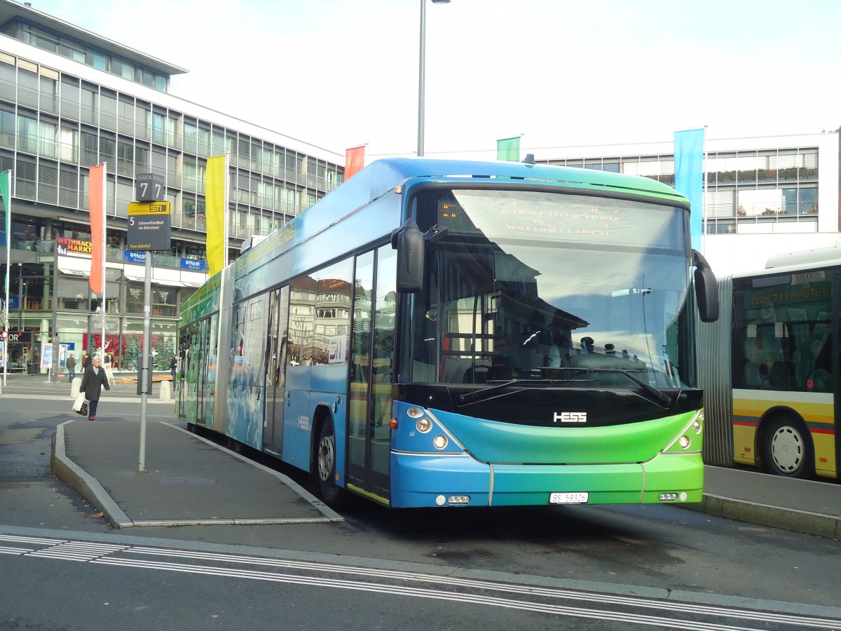 (137'121) - STI Thun (Testbus) - BS 59'326 - Hess am 8. Dezember 2011 beim Bahnhof Thun
