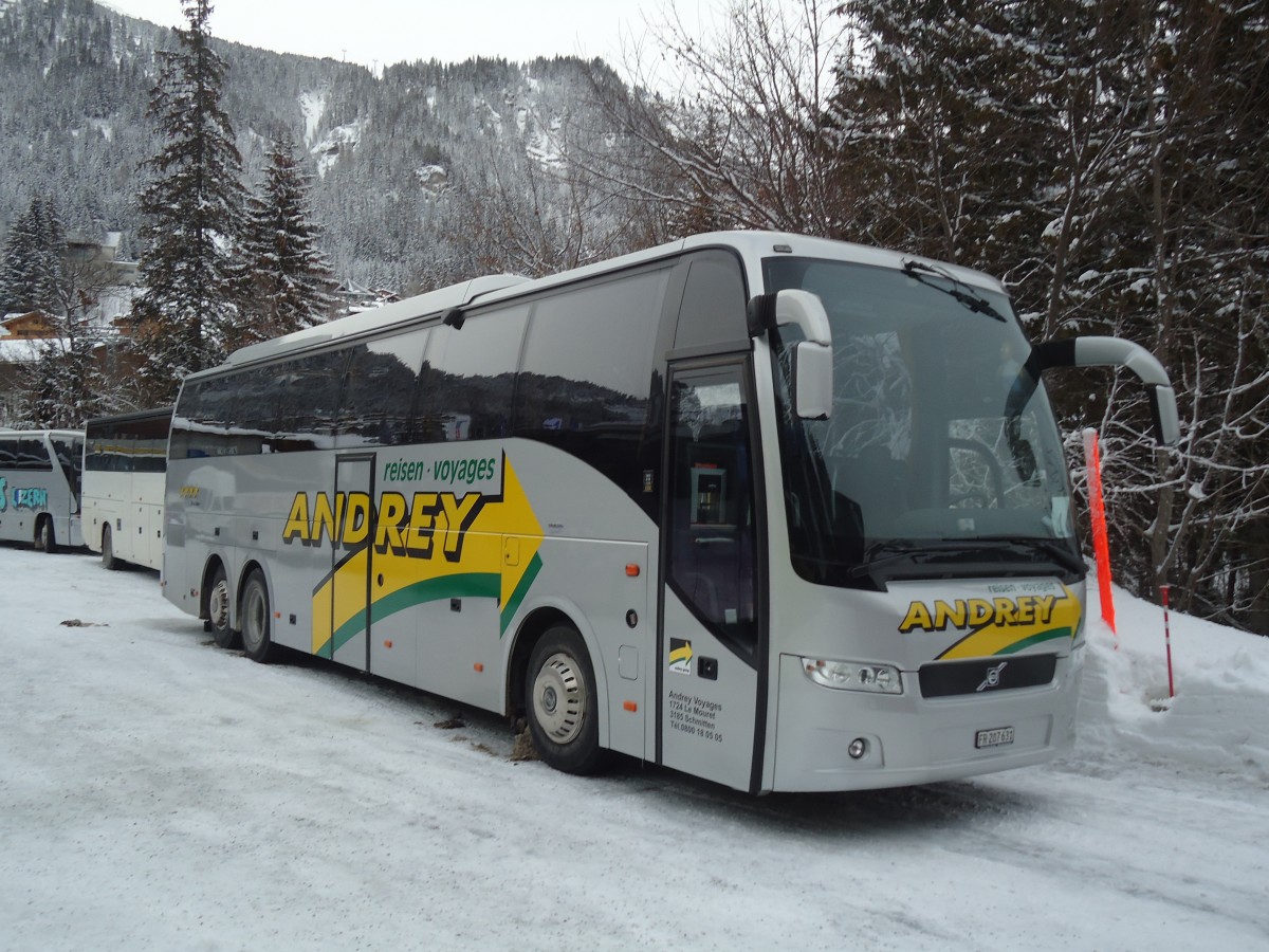 (137'370) - Andrey, Le Mouret - Nr. 2/FR 207'631 - Volvo am 7. Januar 2012 in Adelboden, ASB
