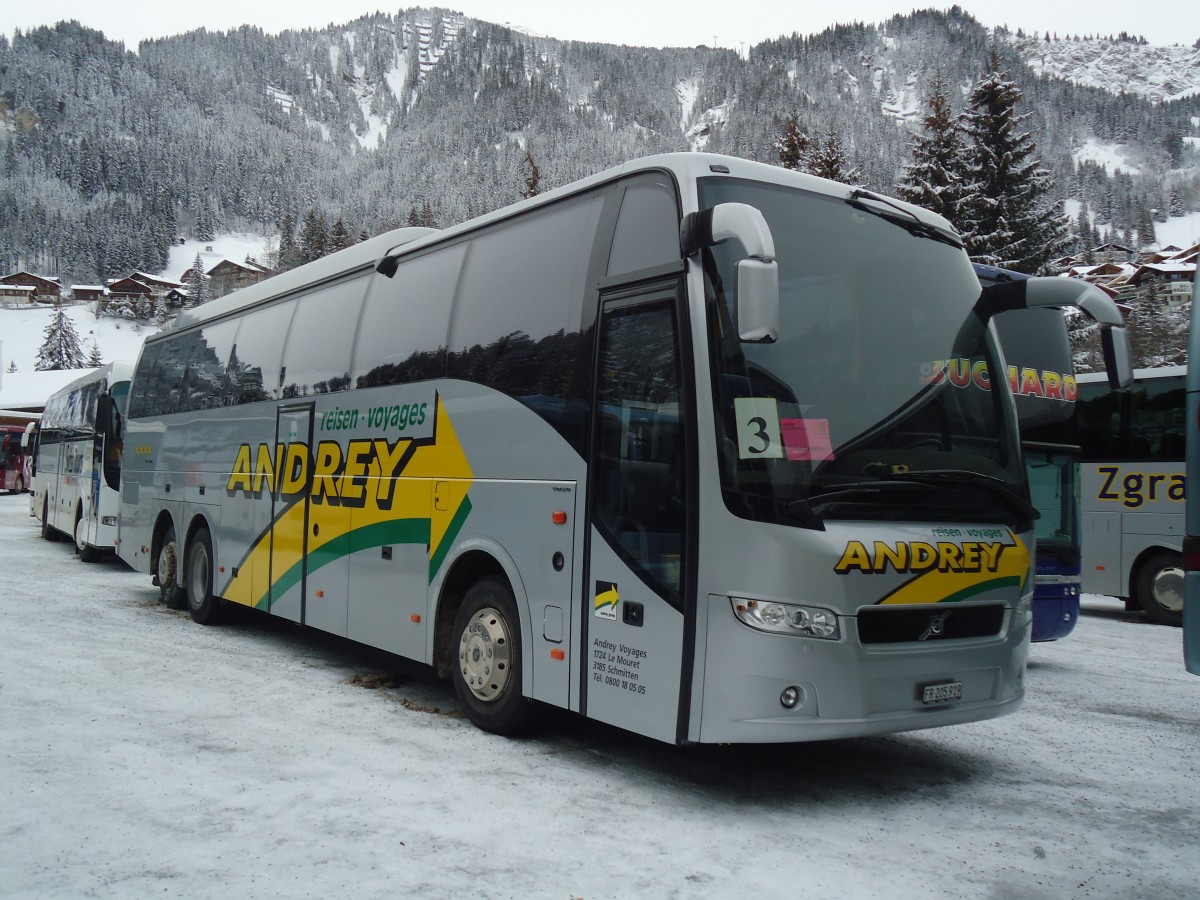 (137'393) - Andrey, Le Mouret - Nr. 1/FR 205'919 - Volvo am 7. Januar 2012 in Adelboden, ASB