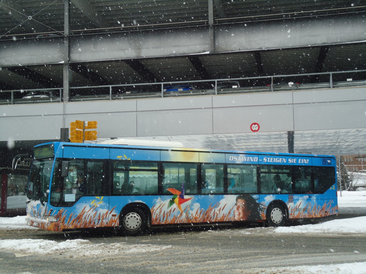 (137'694) - VBH Herisau - Nr. 7/AR 20'556 - Mercedes am 15. Februar 2012 beim Bahnhof Herisau