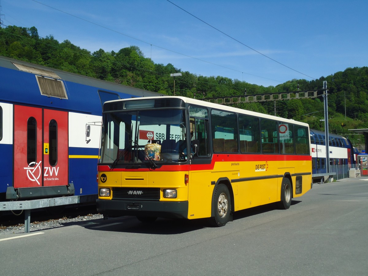 (138'967) - PostAuto Graubnden (Rtrobus) - NAW/Hess (ex P 24'428) am 17. Mai 2012 beim Bahnhof Ziegelbrcke