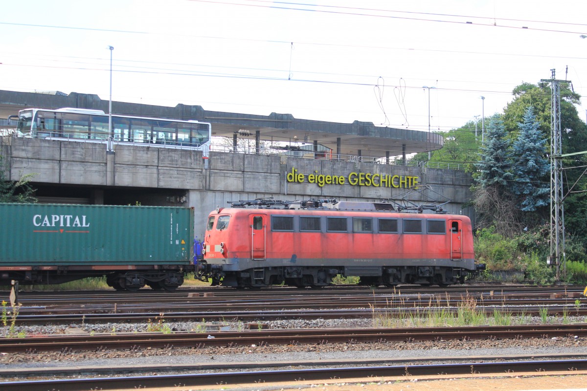139 285-1 durchf�hrt am 31. Juli 2013 den Bahnhof von Hamburg-Harburg.