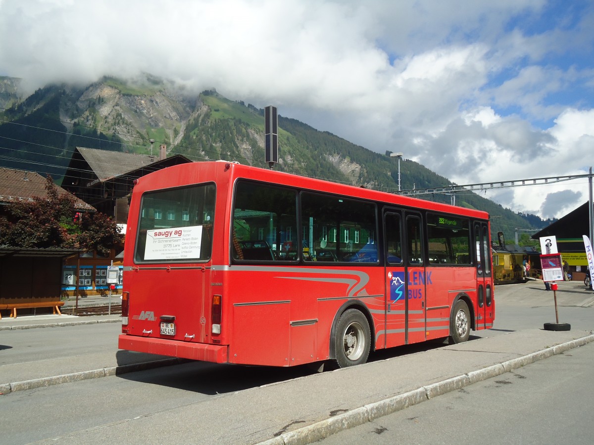 (139'329) - AFA Adelboden - Nr. 50/BE 645'415 - Vetter (ex AVG Grindelwald Nr. 21) am 10. Juni 2012 beim Bahnhof Lenk