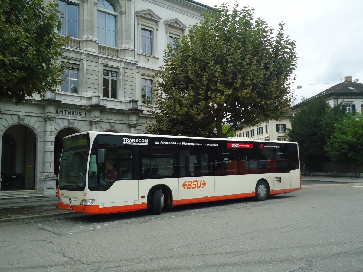(141'535) - BSU Solothurn - Nr. 81/SO 148'781 - Mercedes am 12. September 2012 in Solothurn, Amthausplatz