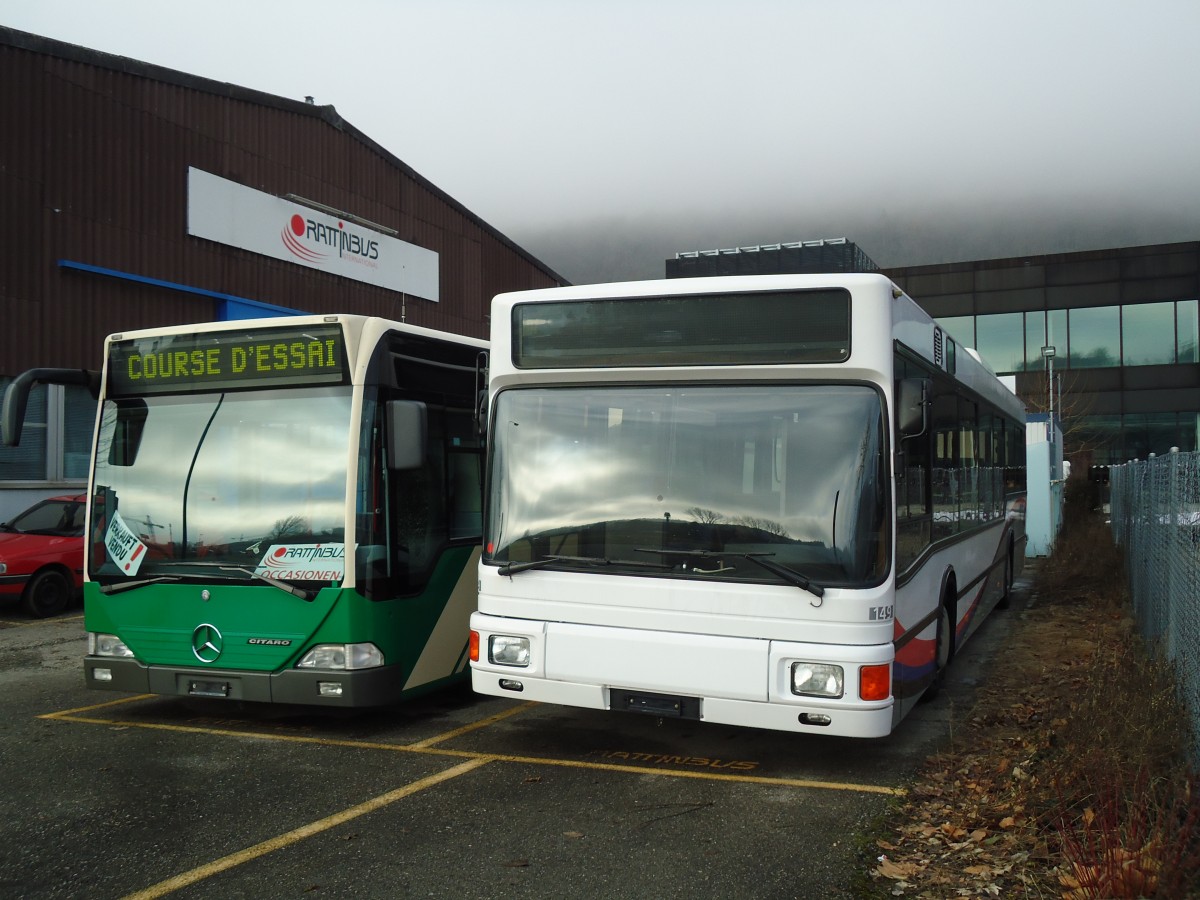 (142'808) - AAR bus+bahn, Aarau - Nr. 149 - MAN am 29. Dezember 2012 in Biel, Rattinbus