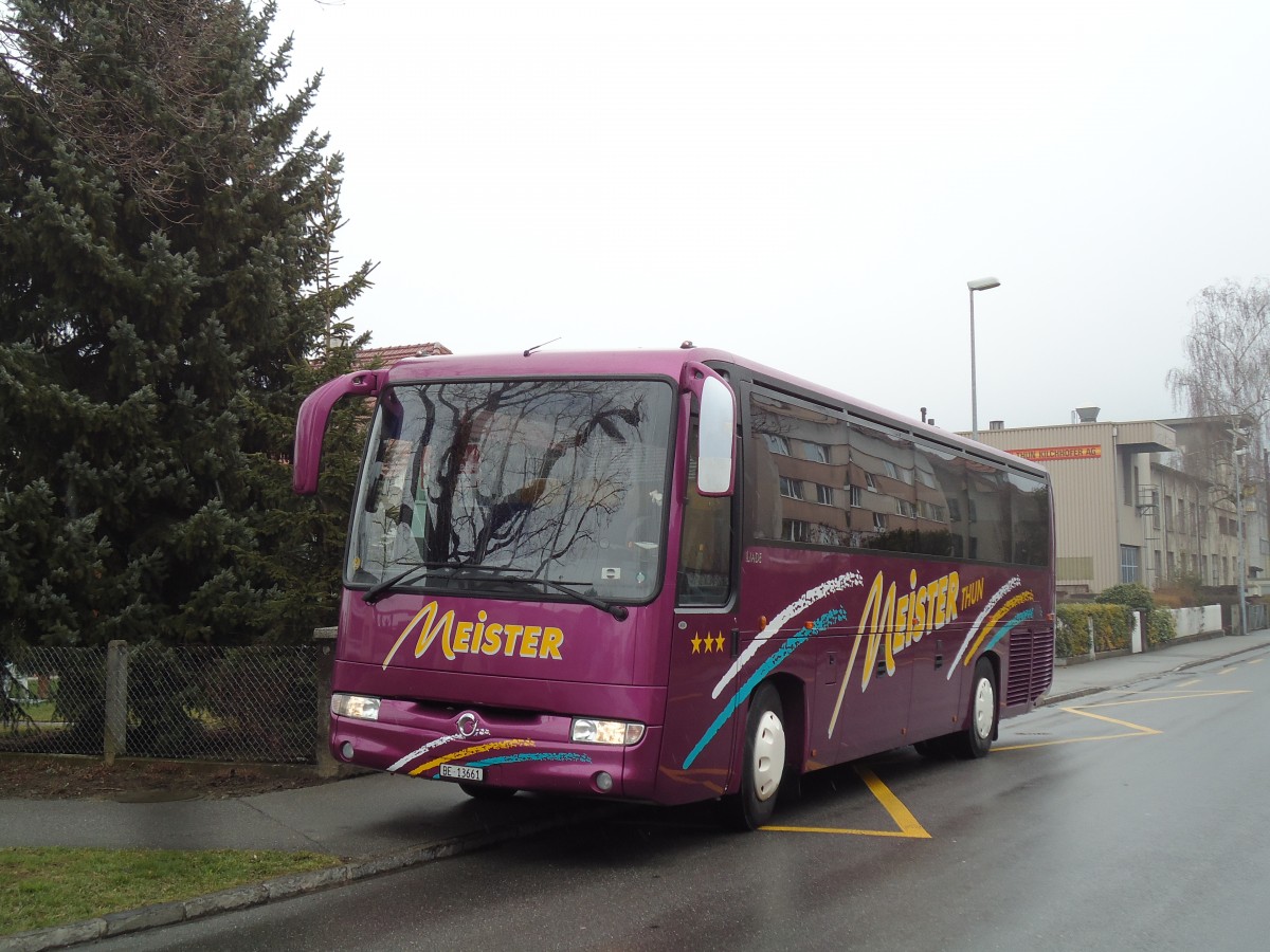 (143'580) - Meister, Thun - BE 13'661 - Irisbus am 29. Mrz 2013 in Thun, Militrstrasse