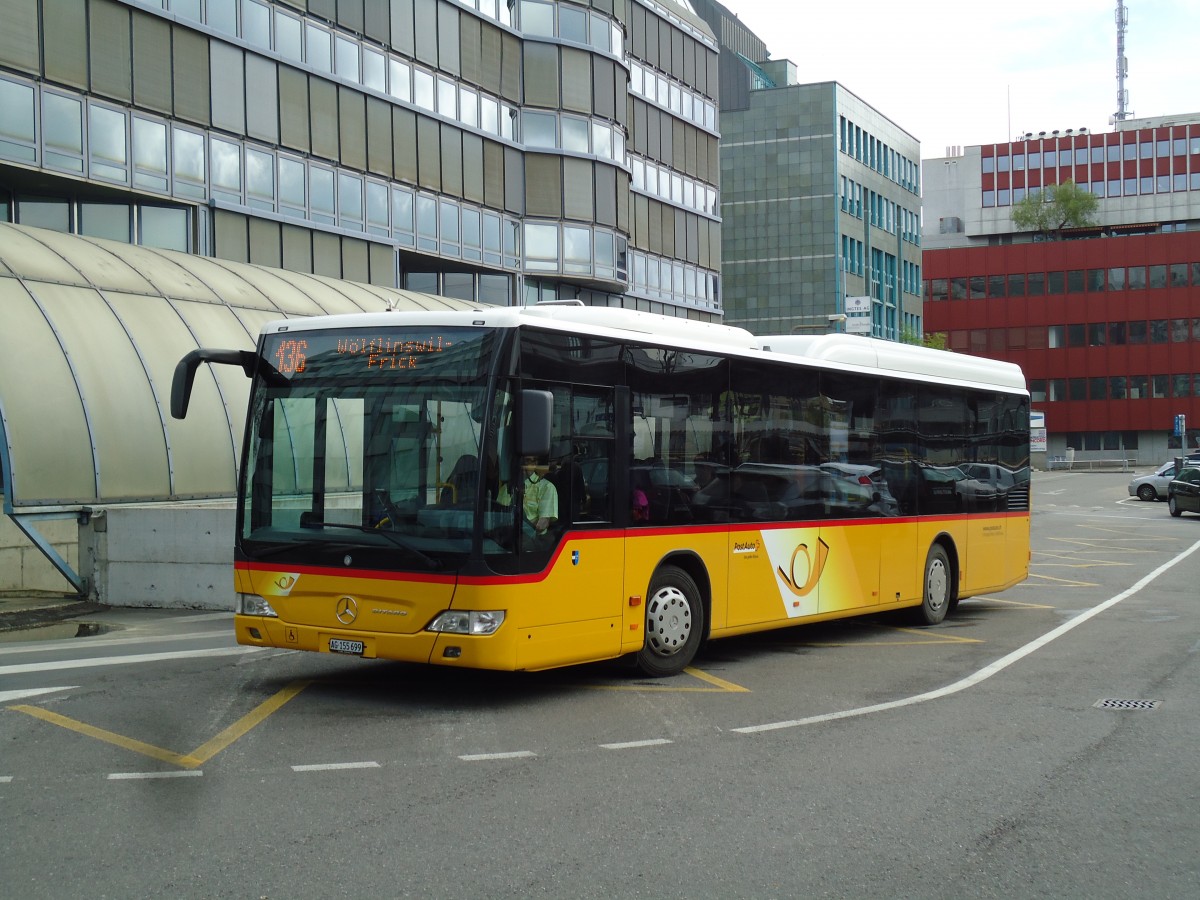 (143'955) - Brem, Wlflinswil - AG 155'699 - Mercedes am 9. Mai 2013 beim Bahnhof Aarau