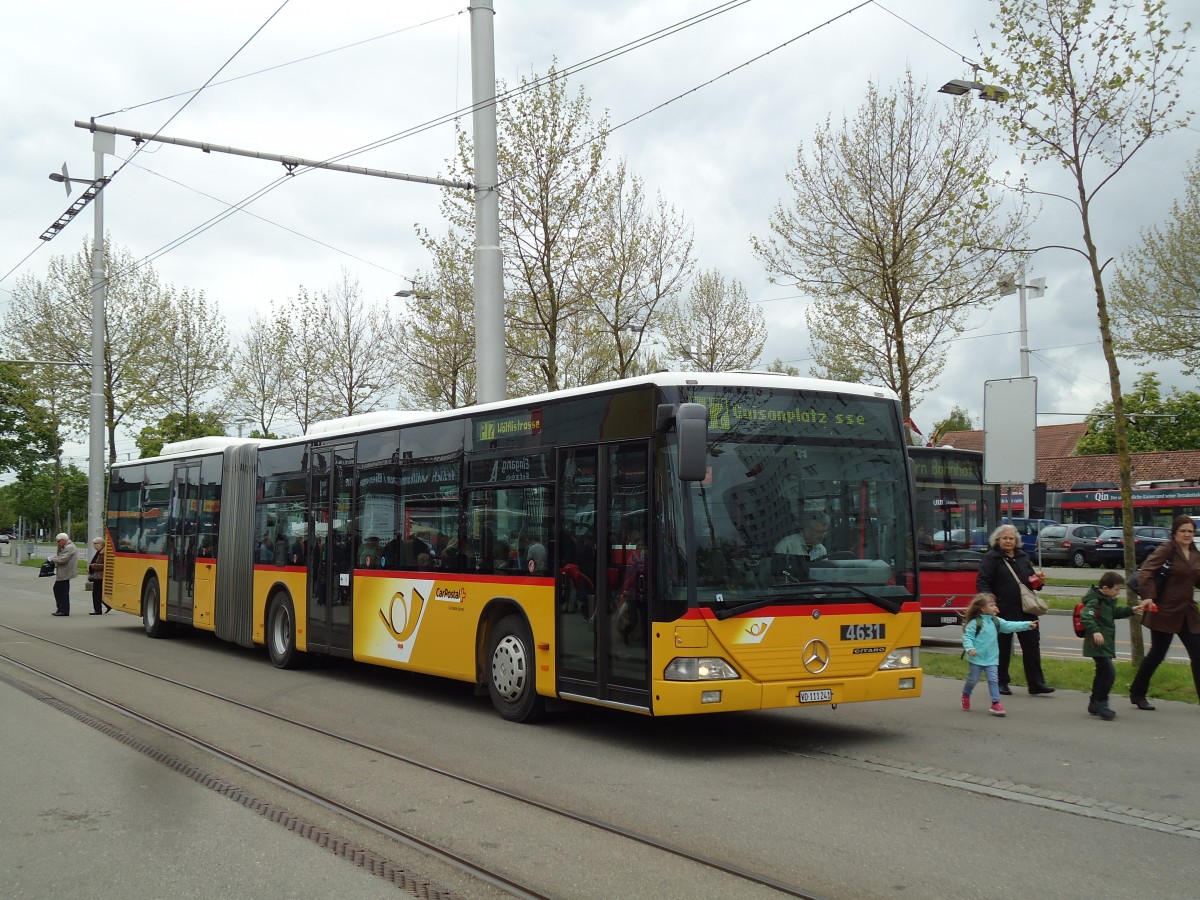 (144'049) - Bernmobil, Bern (CarPostal Ouest) - Nr. 4631/VD 111'241 - Mercedes (ex PostAuto Bern Nr. 631; ex P 27'005) am 11. Mai 2013 in Bern, Guisanplatz