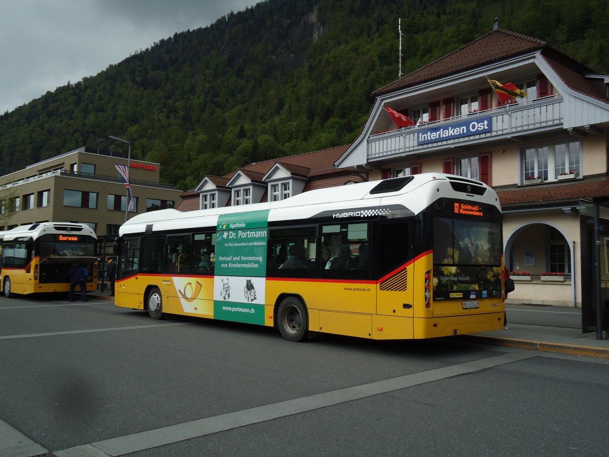 (144'066) - PostAuto Bern - BE 610'542 - Volvo am 11. Mai 2013 beim Bahnhof Interlaken Ost