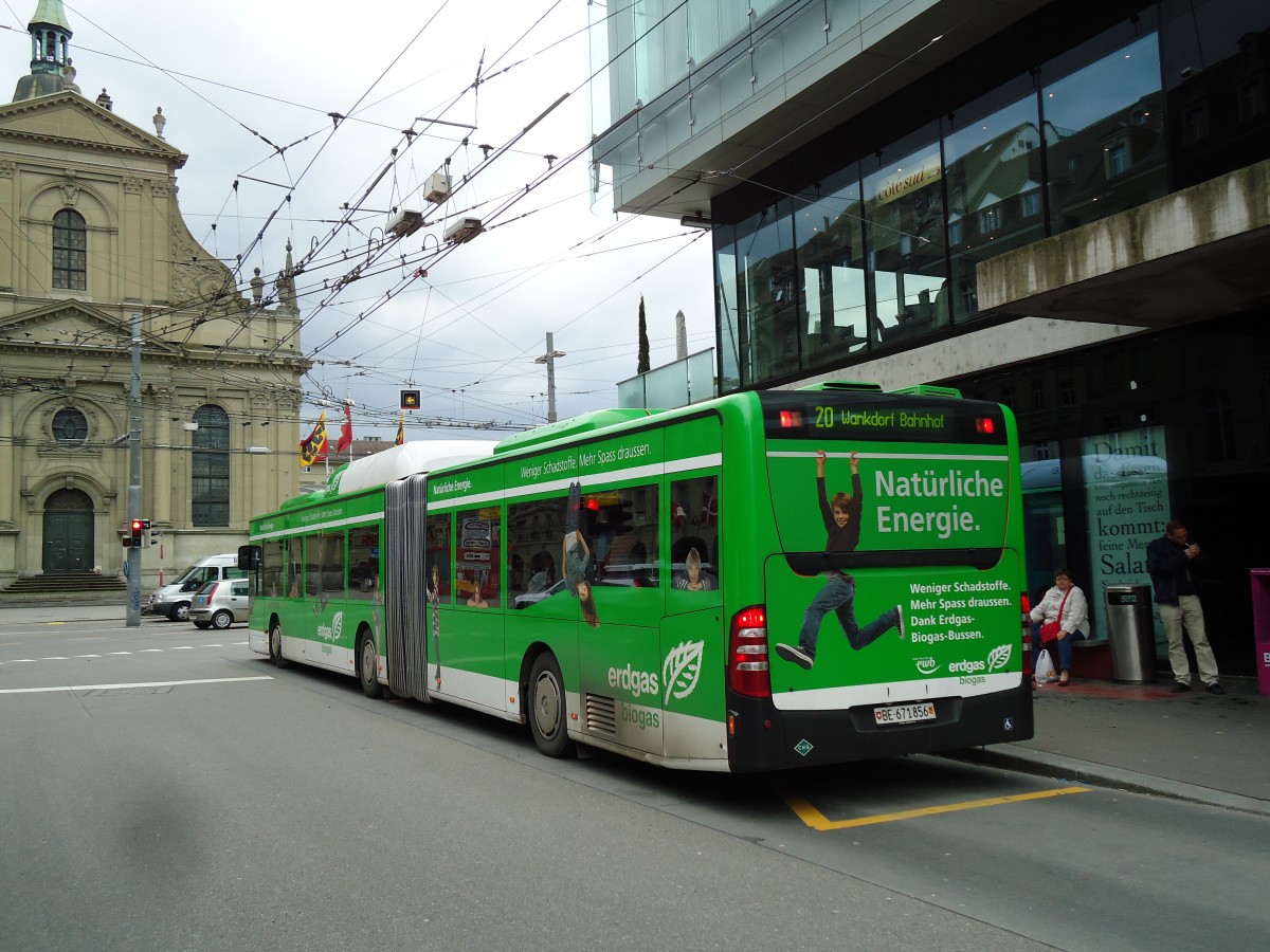 (144'631) - Bernmobil, Bern - Nr. 856/BE 671'856 - Mercedes am 26. Mai 2013 beim Bahnhof Bern