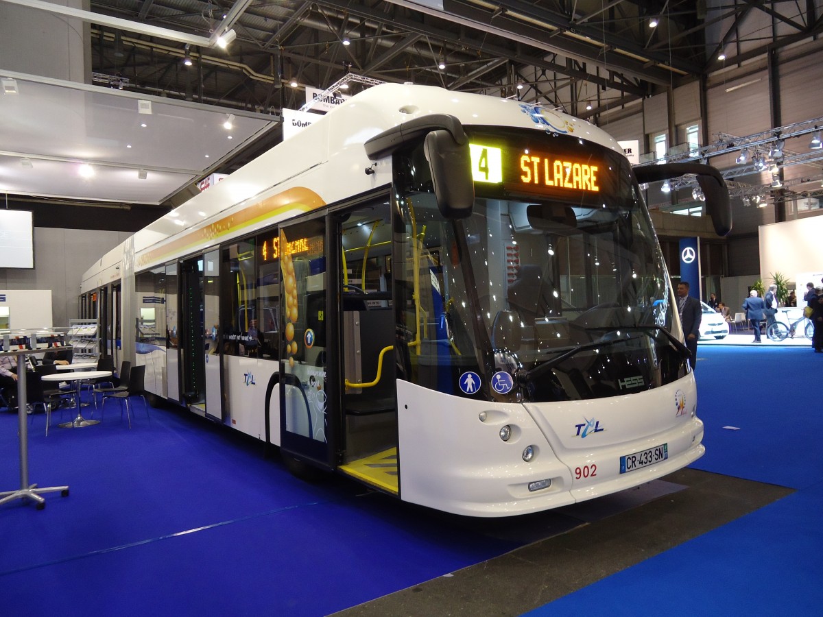 (144'639) - Aus Frankreich: TCL Lyon - Nr. 902/CR 433 SN - Hess/Hess Gelenktrolleybus am 27. Mai 2013 in Genve, UITP