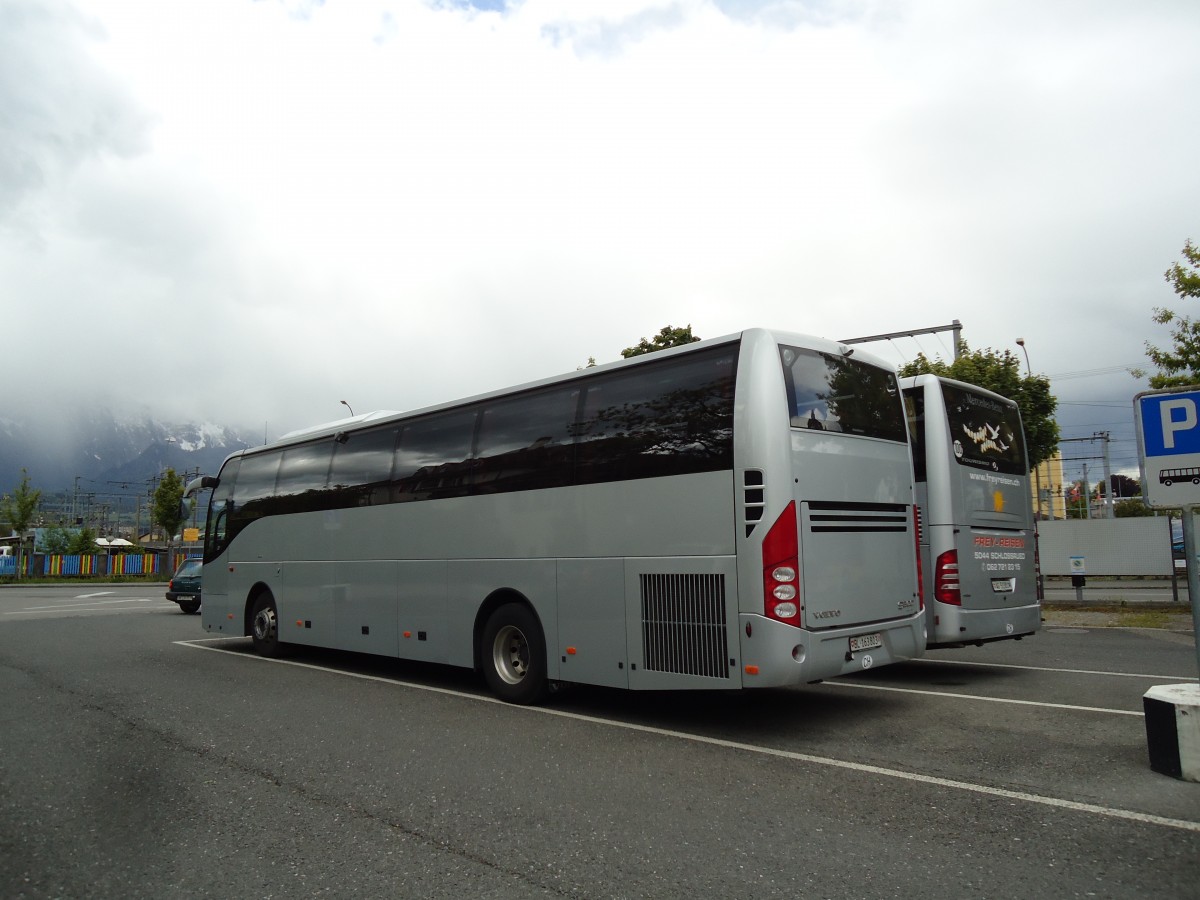 (144'774) - Busmiete, Mnchenstein - BL 163'803 - Volvo am 30. Mai 2013 in Thun, Seestrasse