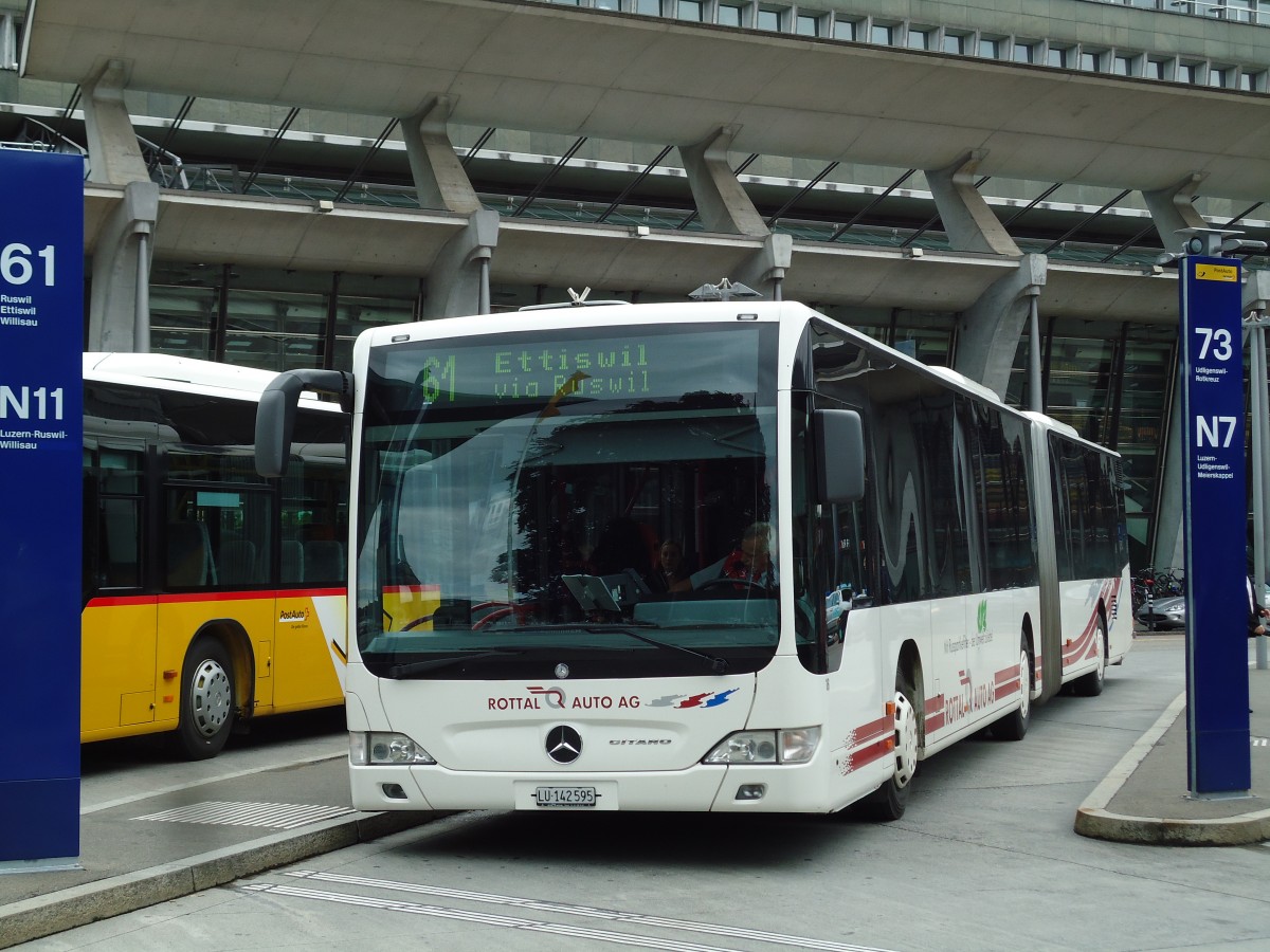 (144'946) - ARAG Ruswil - Nr. 16/LU 142'595 - Mercedes am 10. Juni 2013 beim Bahnhof Luzern