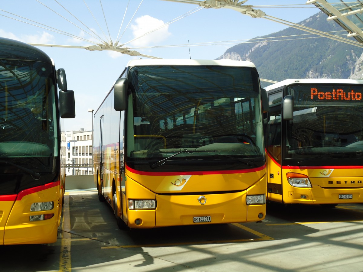 (145'189) - PostAuto Graubnden - GR 162'971 - Irisbus am 17. Juni 2013 in Chur, Postautostation