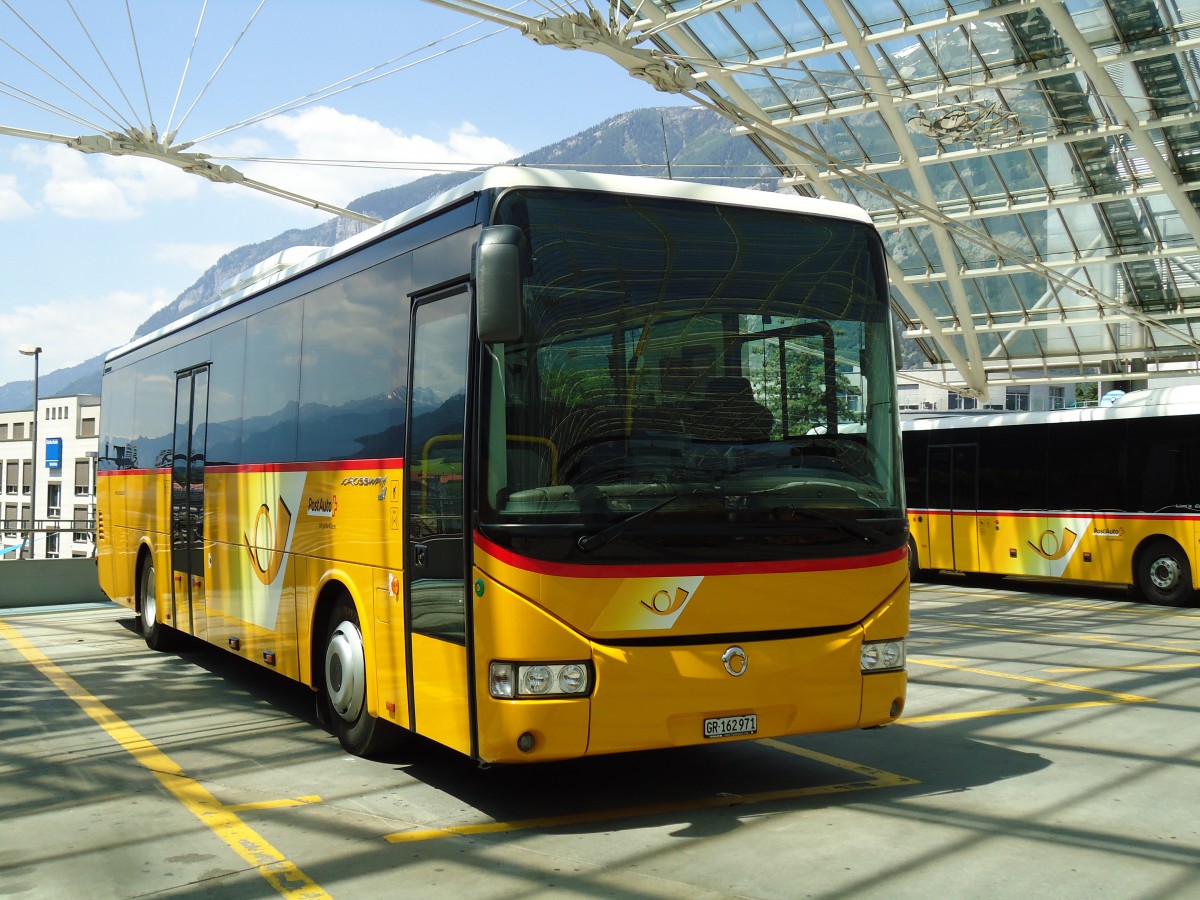 (145'219) - PostAuto Graubnden - GR 162'971 - Irisbus am 17. Juni 2013 in Chur, Postautostation