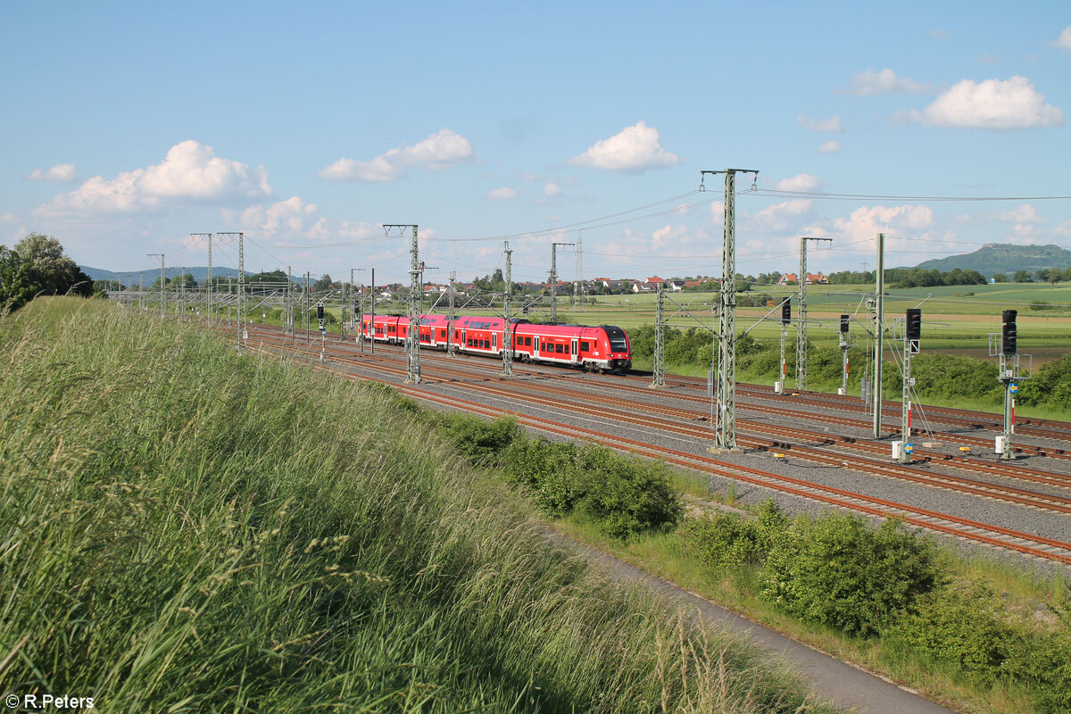 1462 040 als RE14 4991 Saalfeld - Nürnberg bei Ebensfeld. 20.05.24