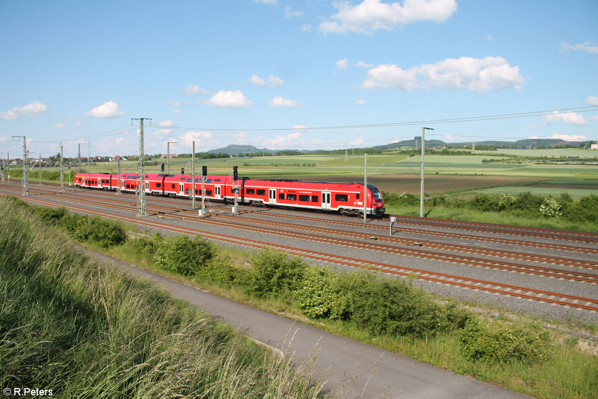 1462 040 als RE14 4991 Saalfeld - Nürnberg bei Ebensfeld. 20.05.24