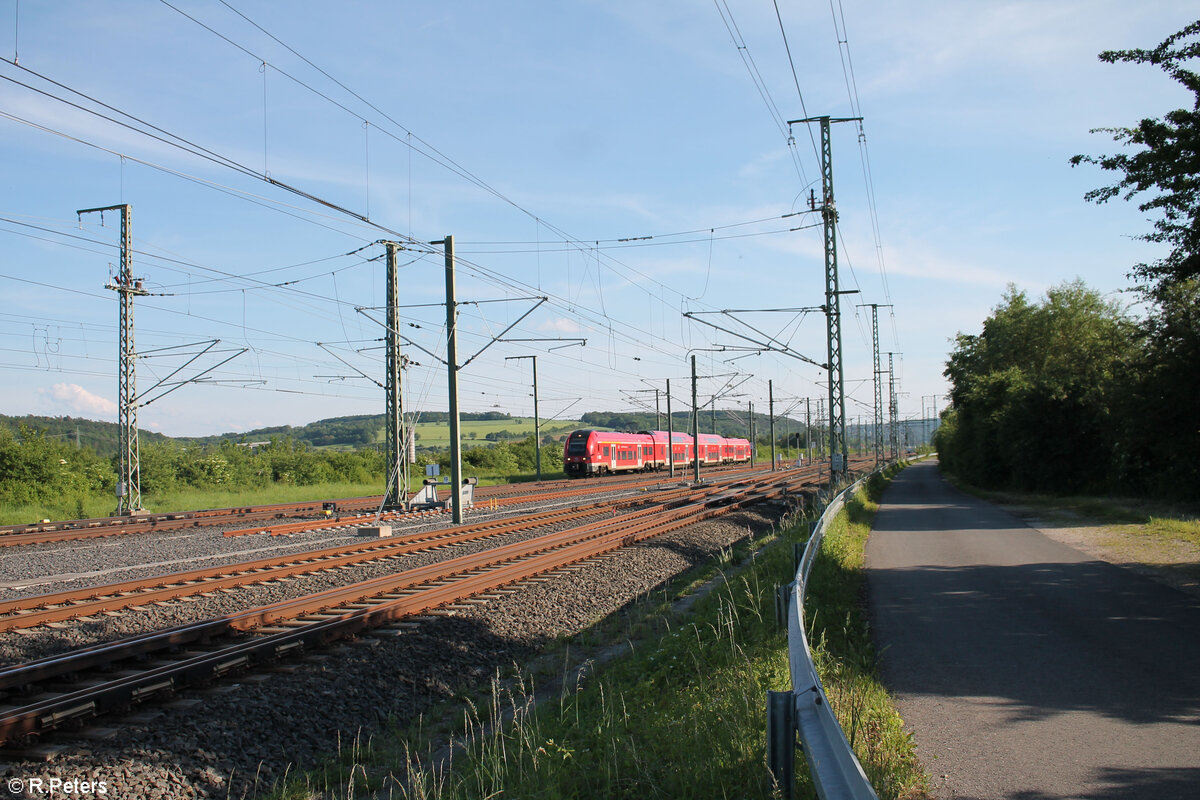 1462 532 als RE 14 4992 N�rnberg - Saalfeld bei Ebensfeld. 20.05.24