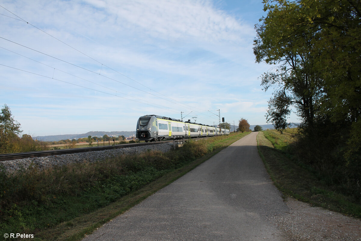 1463 211-1 + 1463 212 als RE50 63066 Plattling nach Nürnberg bei Pölling. 17.10.24