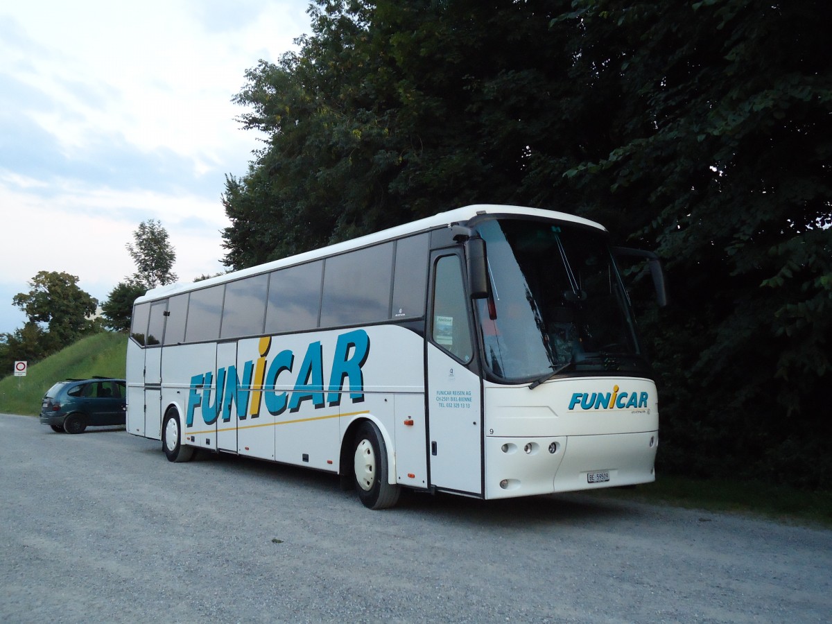 (146'308) - Funi-Car, Biel - Nr. 9/BE 59'509 - Bova am 15. August 2013 in Thun, Kleine Allmend