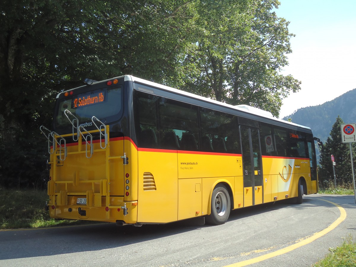 (146'784) - Flury, Balm - SO 20'031 - Irisbus am 31. August 2013 in Oberbalmberg, Kurhaus