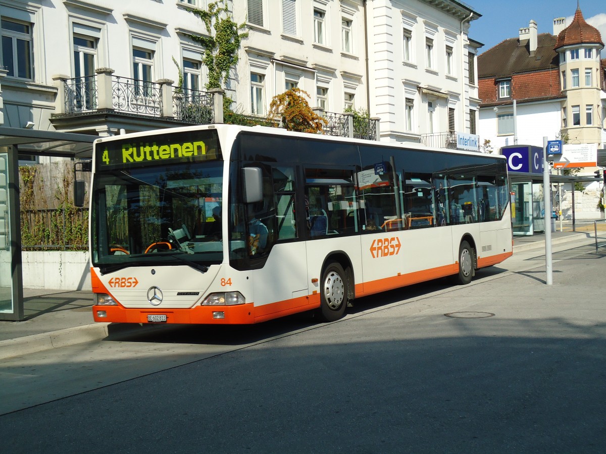 (146'815) - BSU Solothurn (RBS) - Nr. 84/BE 602'813 - Mercedes (RBS Worblaufen Nr. 13) am 31. August 2013 beim Hauptbahnhof Solothurn