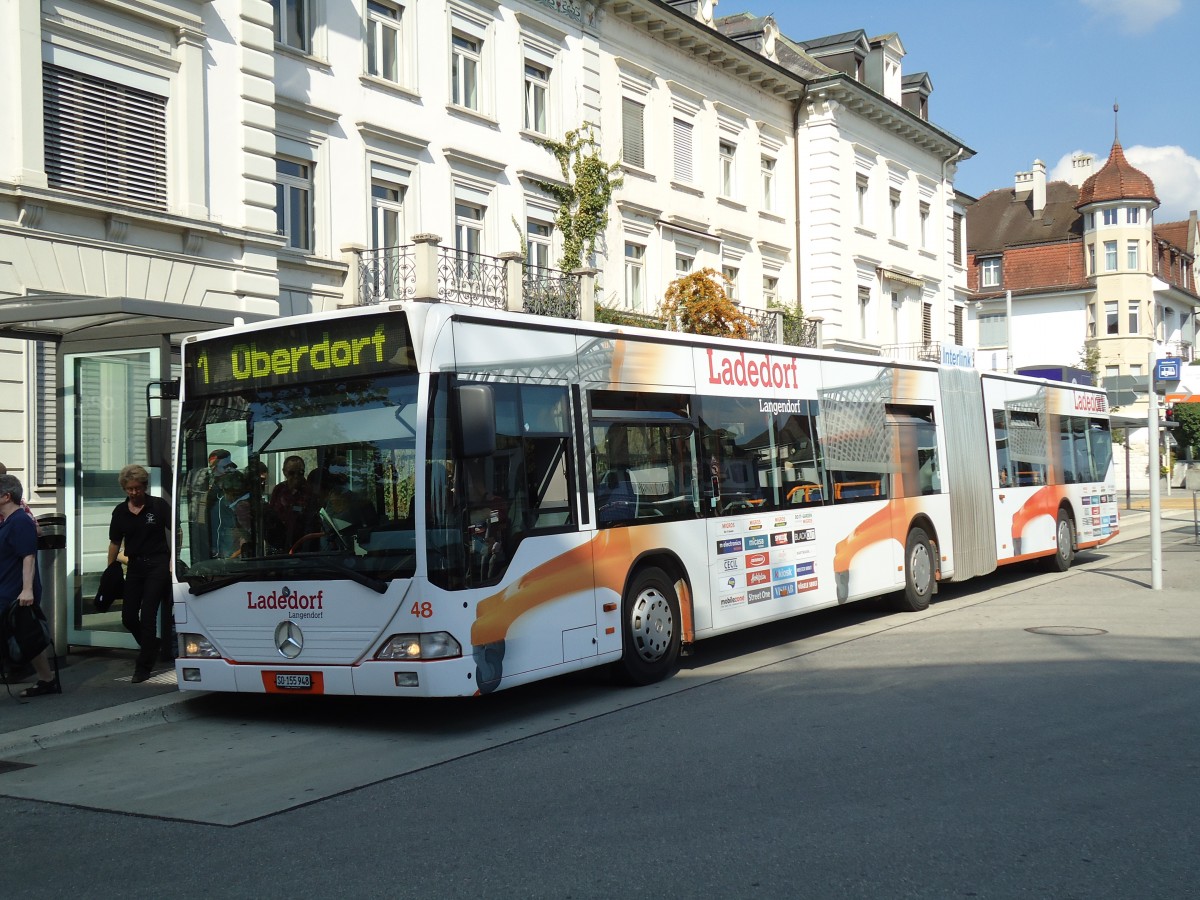 (146'816) - BSU Solothurn - Nr. 38/SO 155'948 - Mercedes am 31. August 2013 beim Hauptbahnhof Solothurn