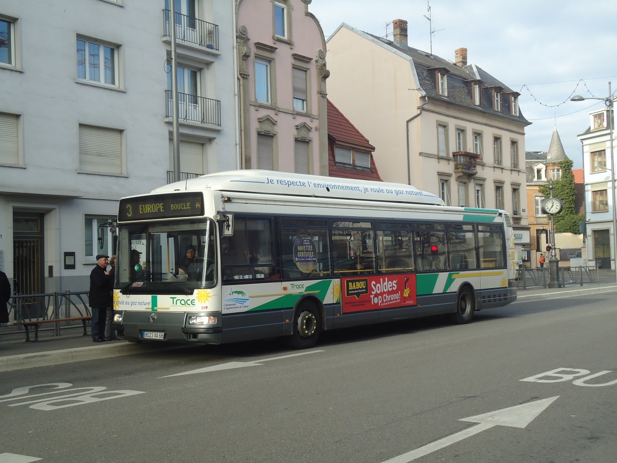 (148'206) - TRACE Colmar - Nr. 249/8023 XA 68 - Renault (ex Nr. 149) am 7. Dezember 2013 in Colmar, Thtre