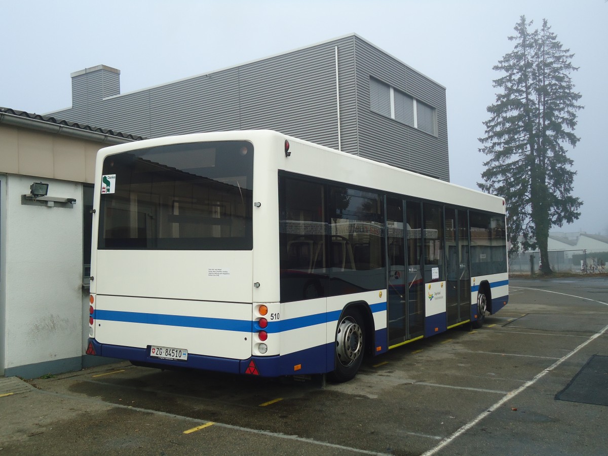 (148'341) - ZVB Zug - Nr. 510/ZG 84'510 - Lanz+Marti/Hess Personenanhnger am 15. Dezember 2013 in Bellach, Hess