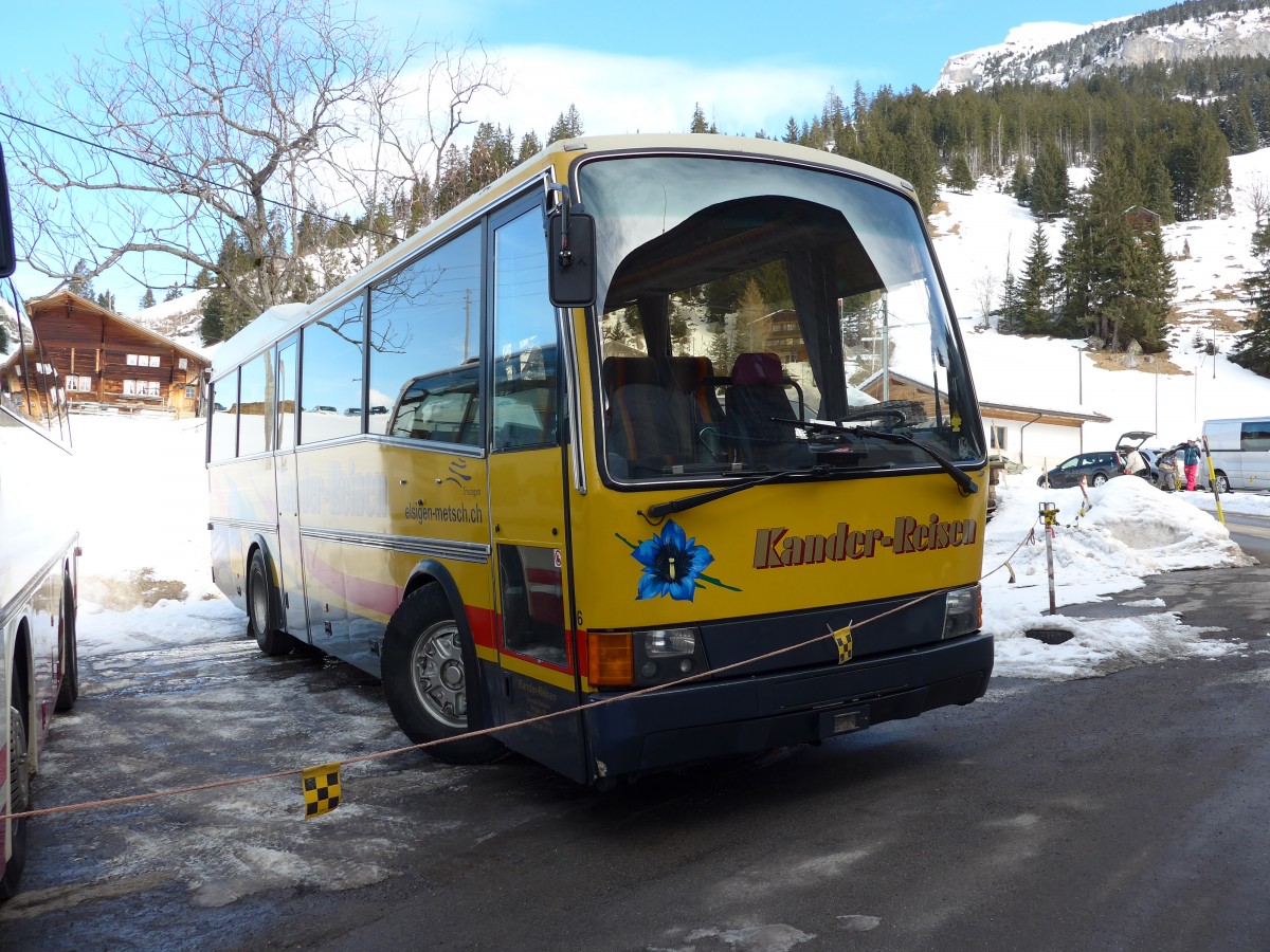 (149'035) - Kander-Reisen, Frutigen - Nr. 6 - Vetter (ex AVG Grindelwald Nr. 18) am 22. Februar 2014 in Achseten, Elsigbach