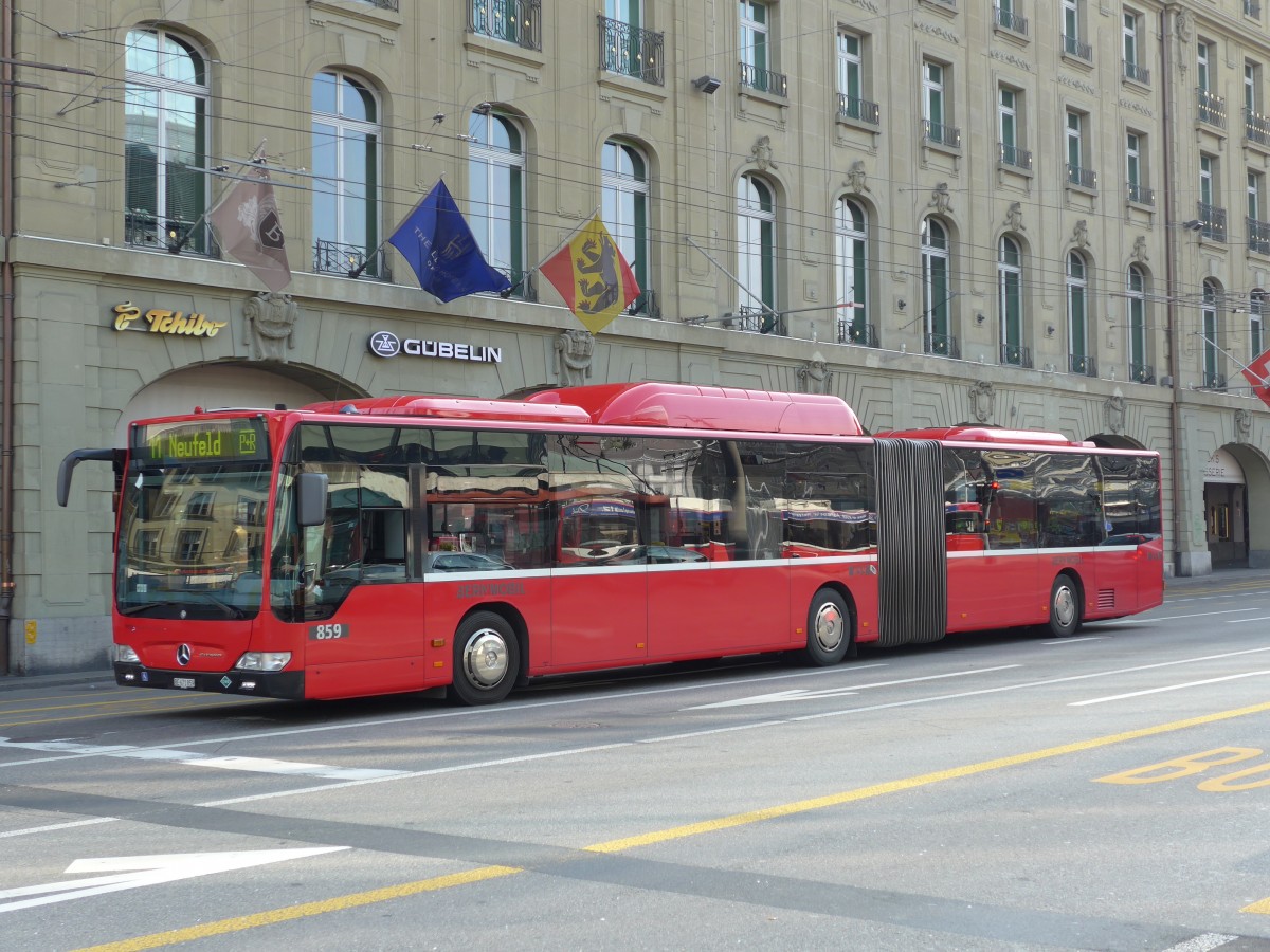 (149'630) - Bernmobil, Bern - Nr. 859/BE 671'859 - Mercedes am 13. April 2014 beim Bahnhof Bern