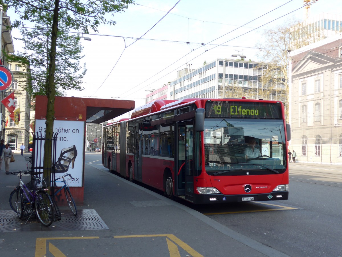 (149'642) - Bernmobil, Bern - Nr. 846/BE 671'846 - Mercedes am 13. April 2014 beim Bahnhof Bern