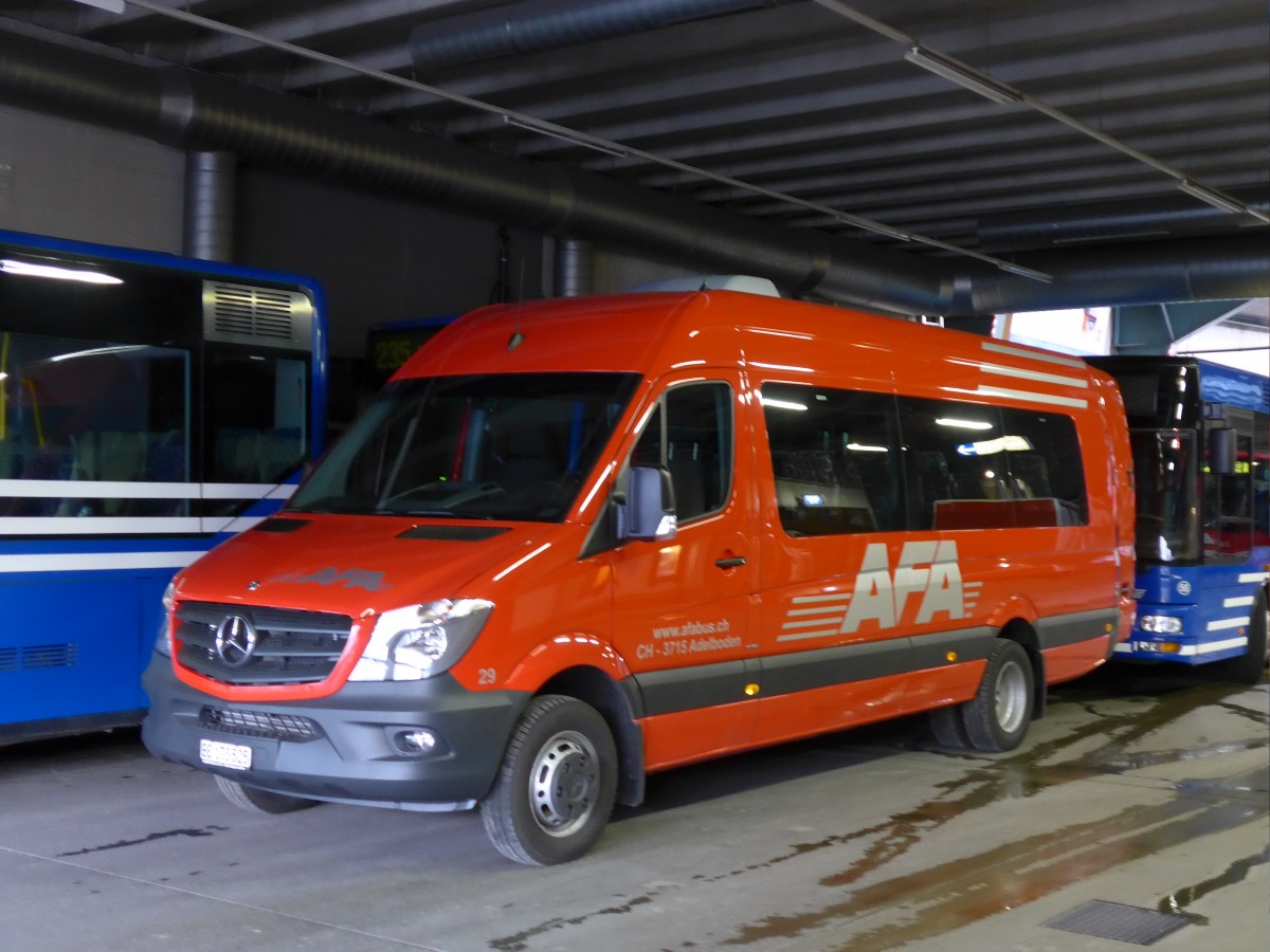 (149'727) - AFA Adelboden - Nr. 29/BE 173'525 - Mercedes am 22. April 2014 im Autobahnhof Adelboden