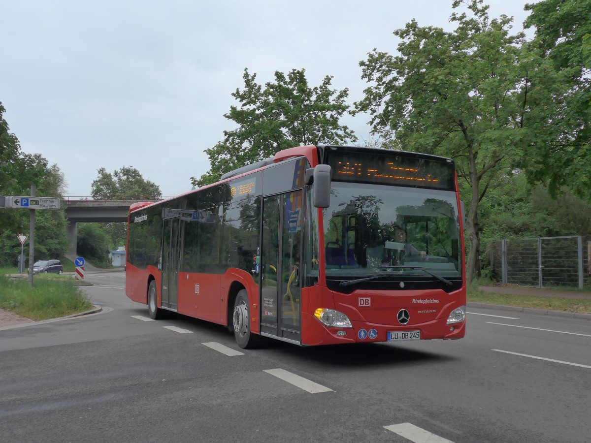 (150'129) - Rheinpfalzbus, Ludwigshafen - LU-DB 245 - Mercedes am 26. April 2014 in Speyer, Technik-Museum