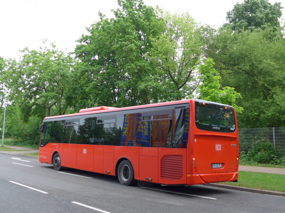 (150'134) - RVS Karlsruhe - KA-SB 373 - Irisbus am 26. April 2014 in Speyer, Technik-Museum