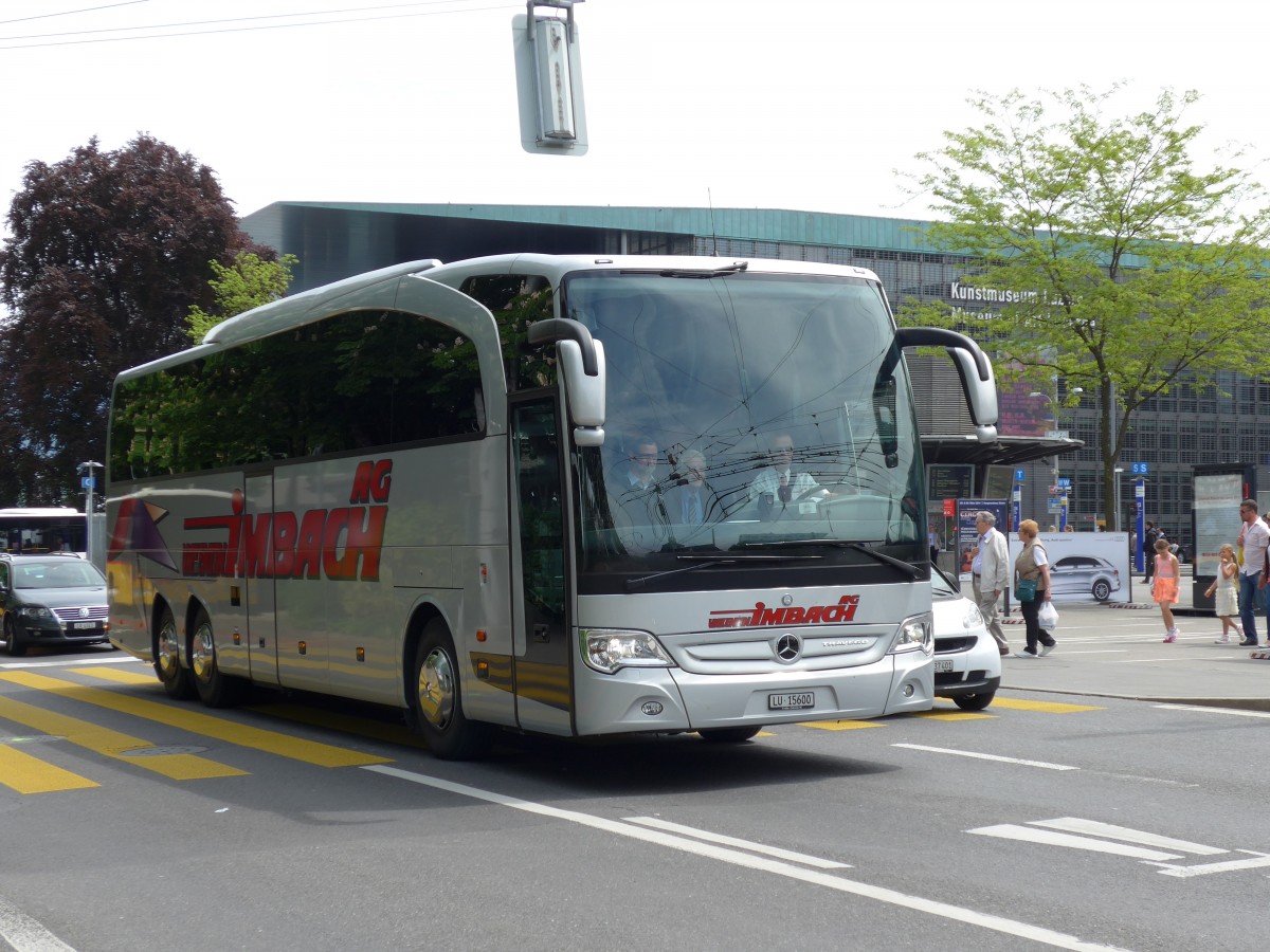 (150'607) - Imbach, Wolhusen - LU 15'600 - Mercedes am 10. Mai 2014 beim Bahnhof Luzern