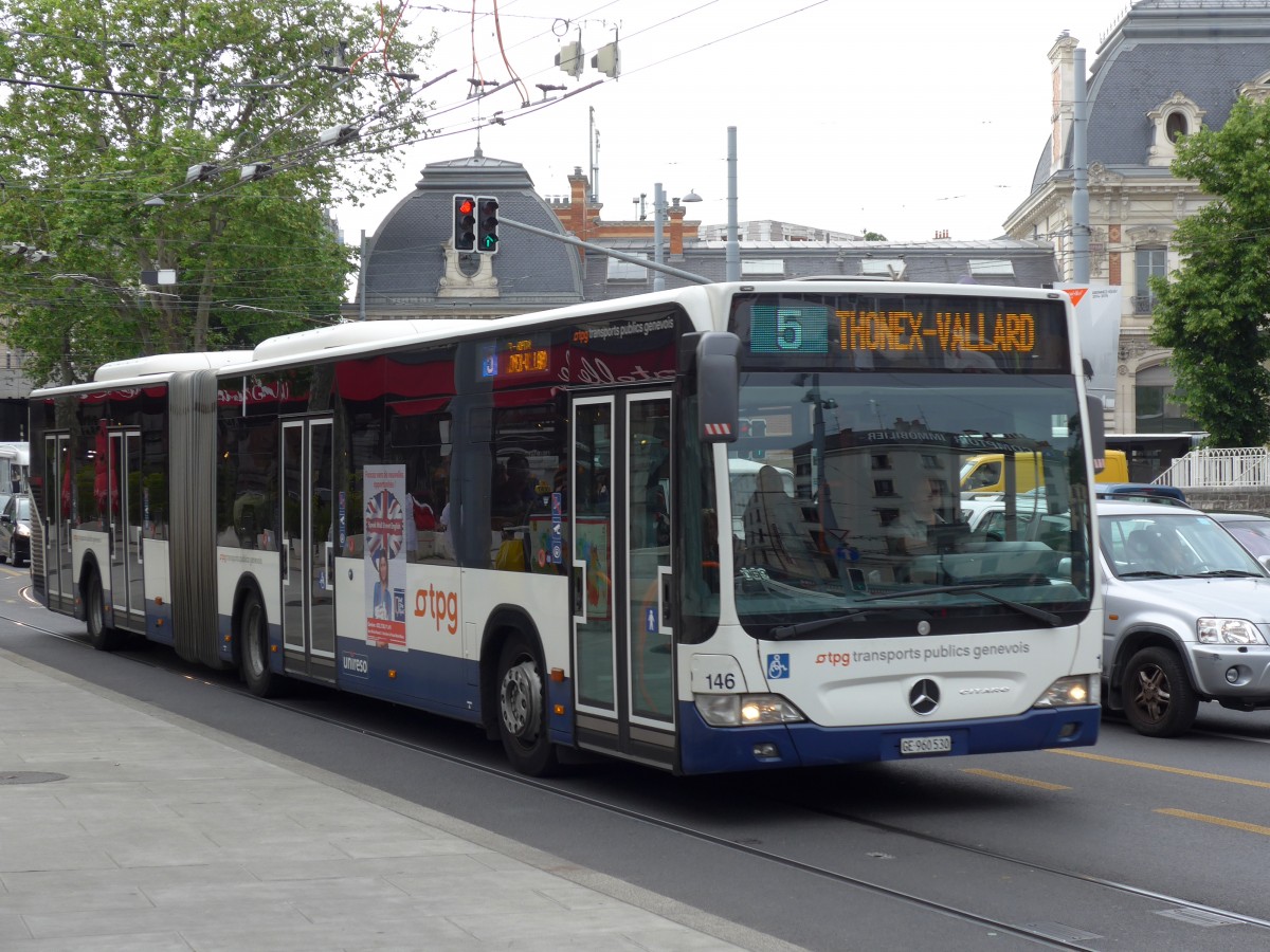 (150'847) - TPG Genve - Nr. 146/GE 960'530 - Mercedes am 26. Mai 2014 in Genve, Place des Vingt-Deux-Cantons