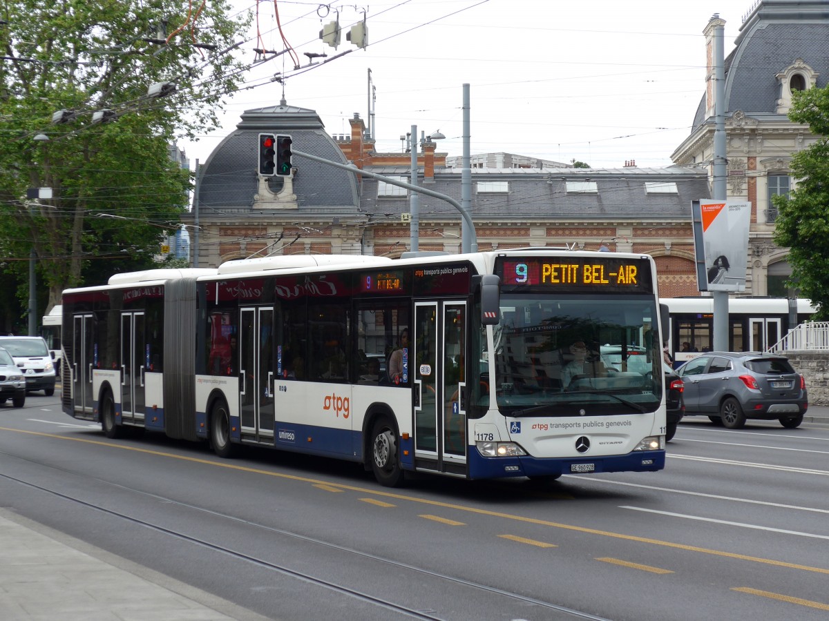 (150'850) - TPG Genve - Nr. 1178/GE 960'928 - Mercedes am 26. Mai 2014 in Genve, Place des Vingt-Deux-Cantons