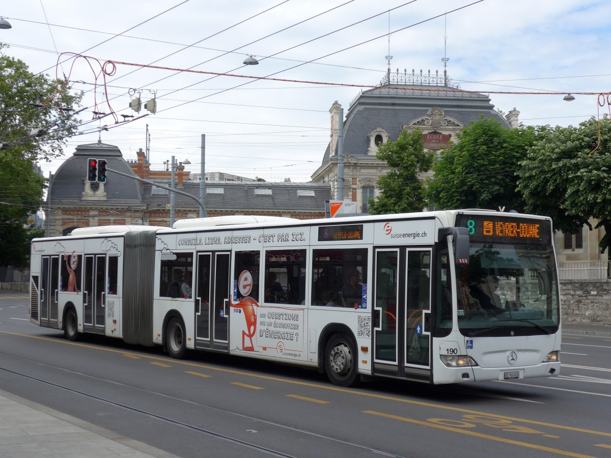 (150'882) - TPG Genve - Nr. 190/GE 960'626 - Mercedes am 26. Mai 2014 in Genve, Place des Vingt-Deux-Cantons