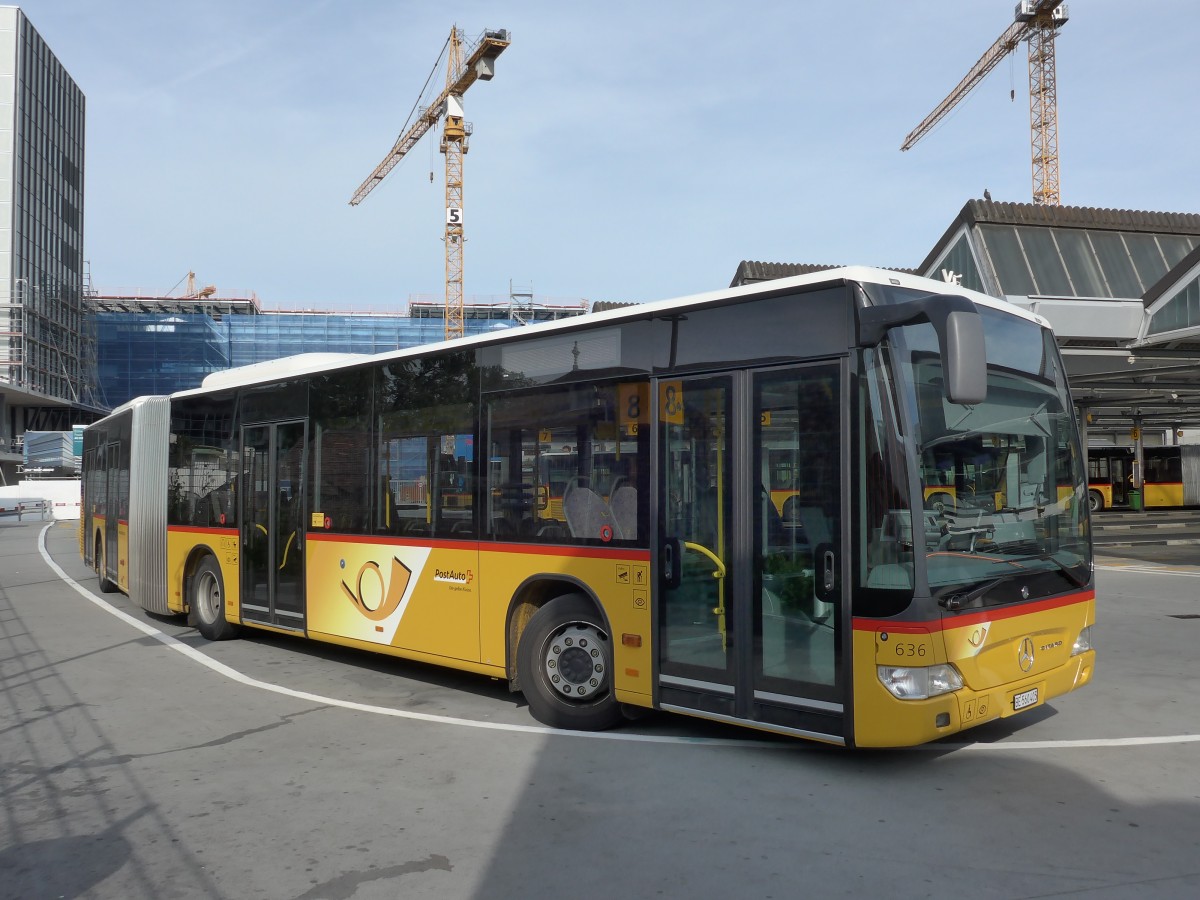 (151'123) - PostAuto Bern - Nr. 636/BE 560'405 - Mercedes am 1. Juni 2014 in Bern, Postautostation