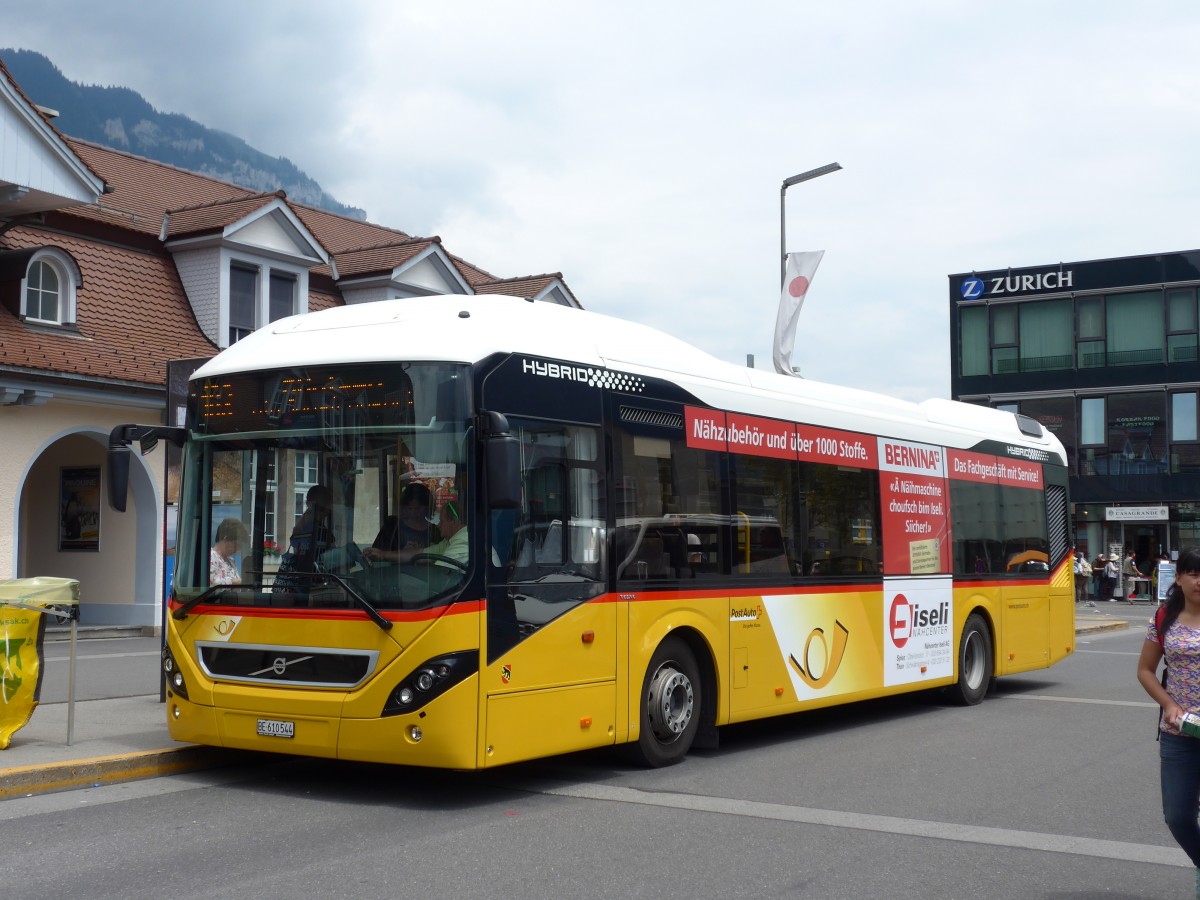 (151'538) - PostAuto Bern - BE 610'544 - Volvo am 15. Juni 2014 beim Bahnhof Interlaken Ost