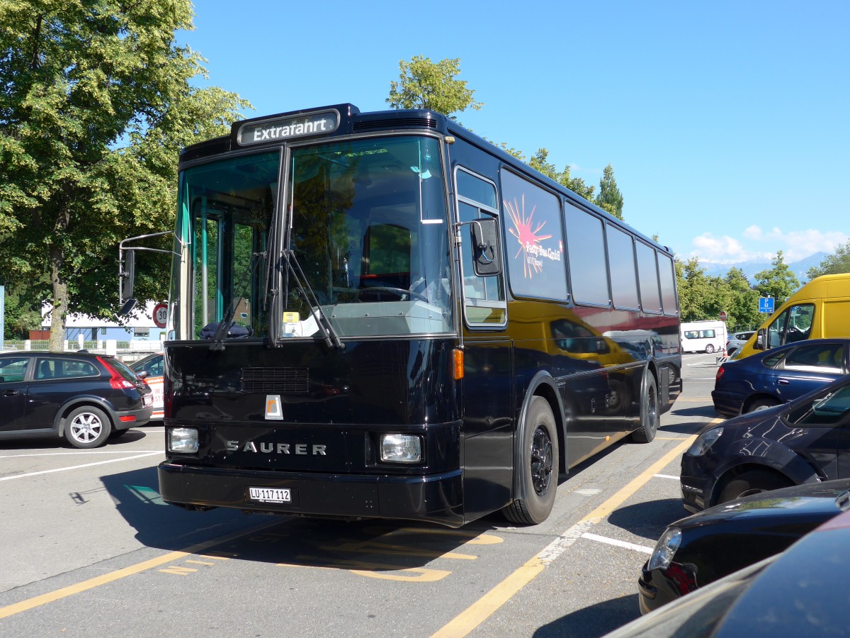 (151'773) - Party-Bus, Ruswil - LU 117'112 - Saurer/R&J am 21. Juni 2014 in Thun, CarTerminal
