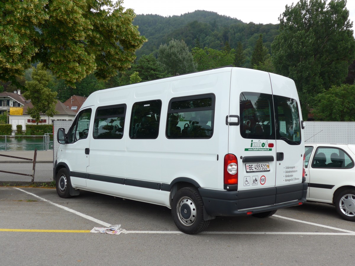 (152'045) - Imhof, Neuenegg - Nr. 42/BE 455'522 - Renault am 5. Juli 2014 in Thun, Rosenau