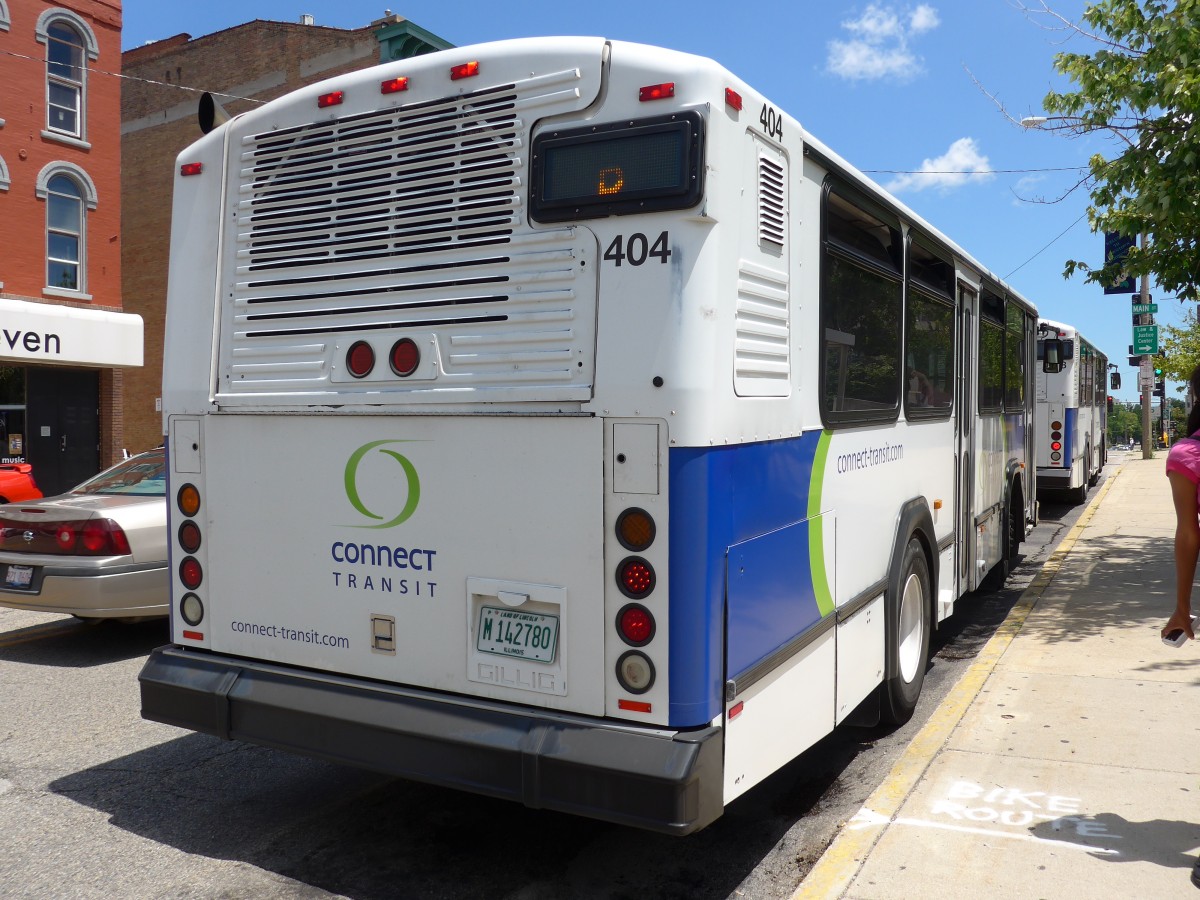 (152'488) - Connect Transit, Bloomington - Nr. 404/M 142'780 - Gillig am 10. Juli 2014 in Bloomington, Front Street