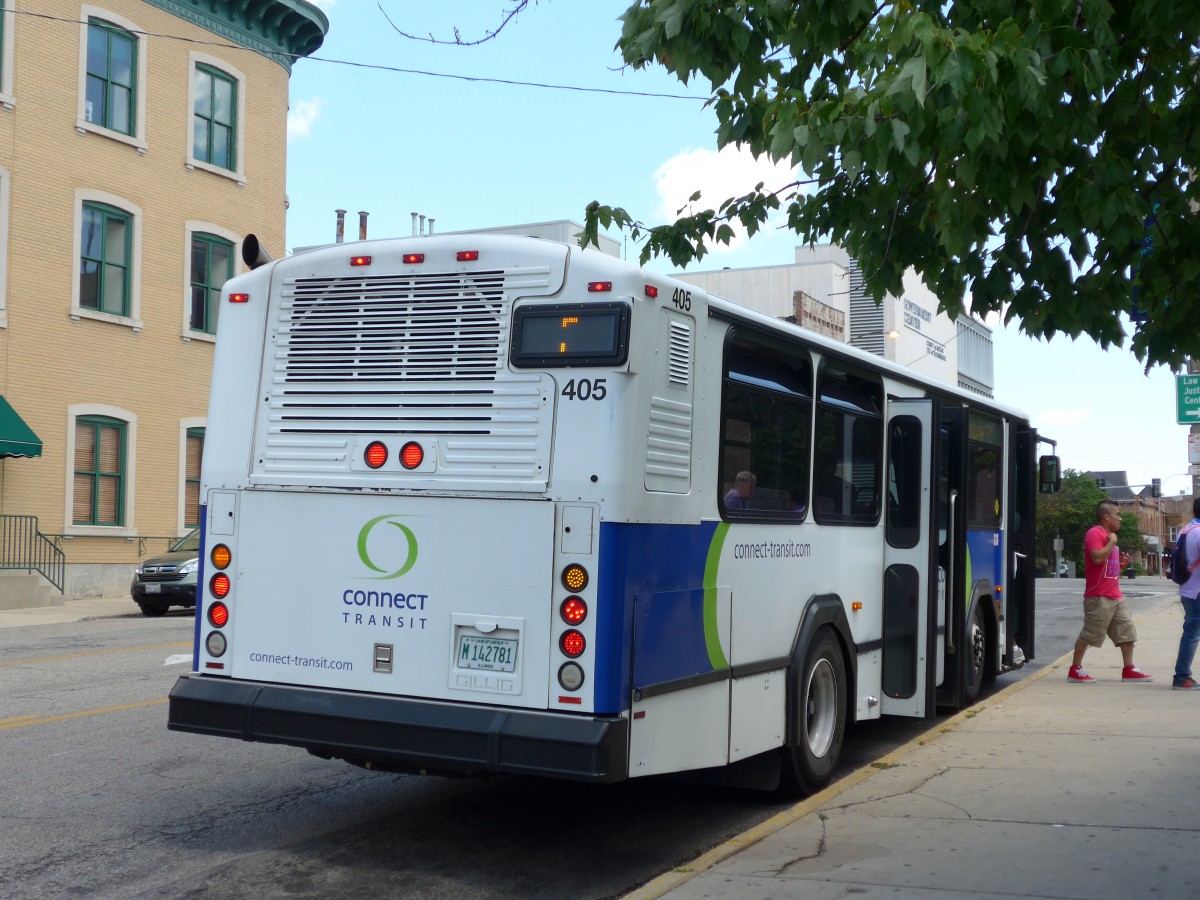 (152'494) - Connect Transit, Bloomington - Nr. 405/M 142'781 - Gillig am 10. Juli 2014 in Bloomington, Front Street