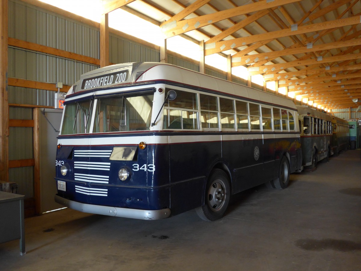 (152'550) - West Towns Bus Company - Nr. 343/FOROBUS AV - Ford am 11. Juli 2014 in Union, Railway Museum