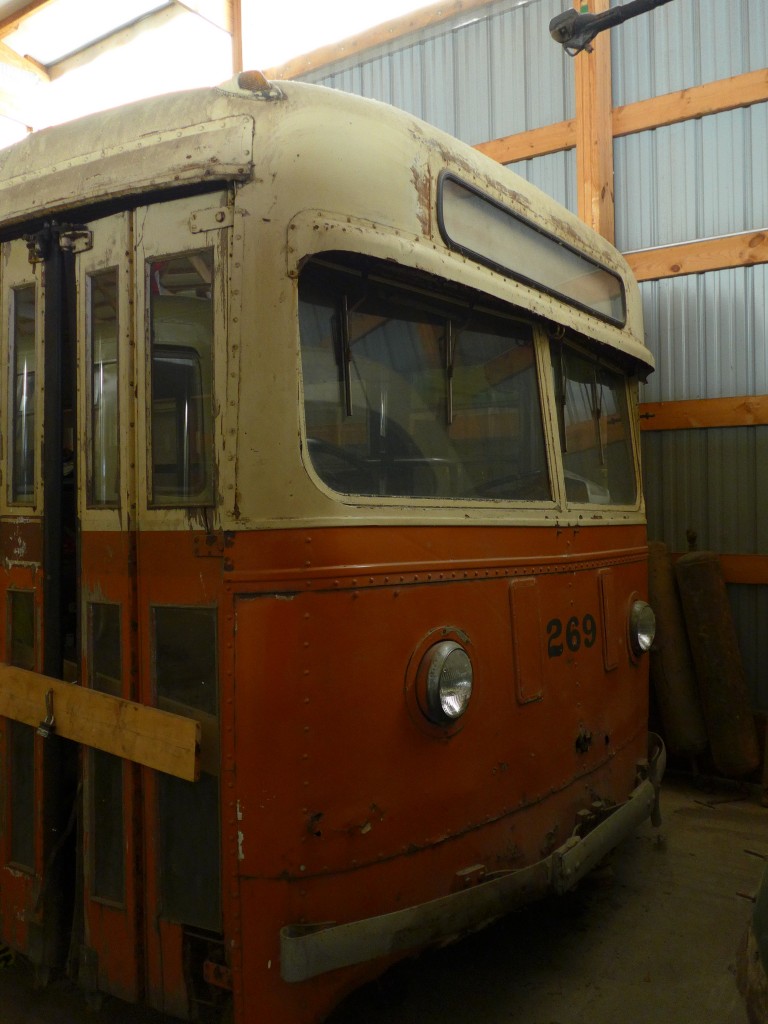 (152'572) - MSTC Milwaukee - Nr. 269 - St. Louis Car Trolleybus am 11. Juli 2014 in Union, Railway Museum (Teilaufnahme)