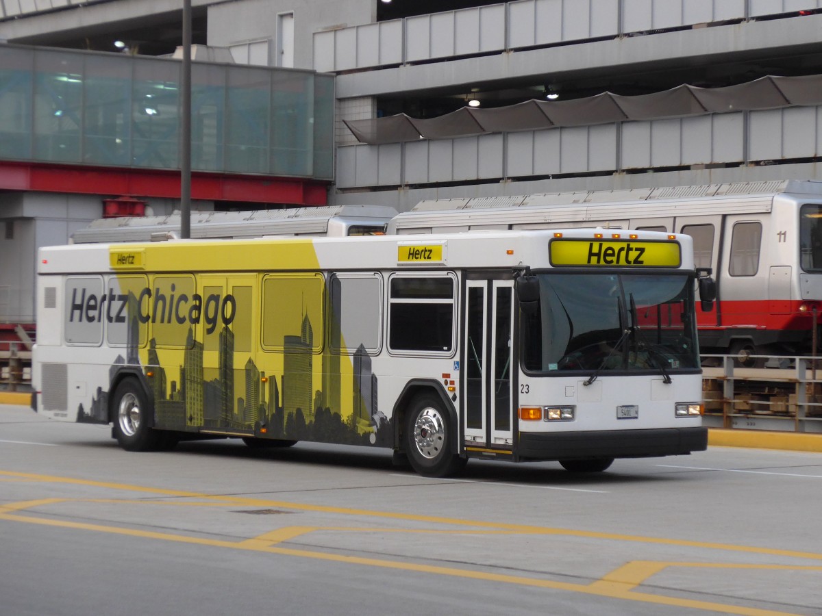 (153'290) - Hertz, Chicago - Nr. 23/5401 N - Gillig am 19. Juli 2014 in Chicago, Airport O'Hare