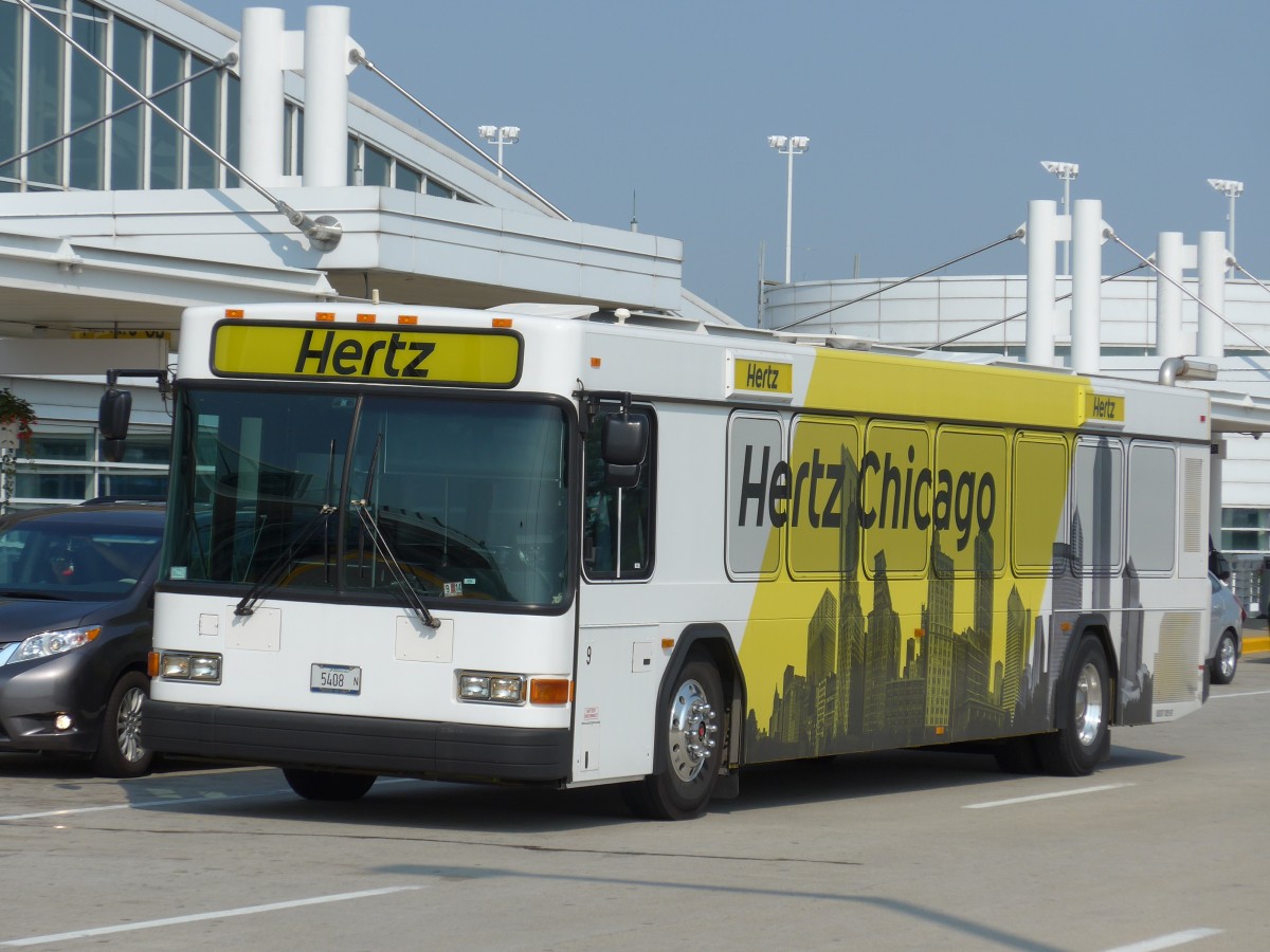 (153'315) - Hertz, Chicago - Nr. 9/5408 N - Gillig am 20. Juli 2014 in Chicago, Airport O'Hare